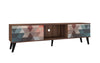 Manhattan Comfort Doyers 70.87\" Mid-Century Modern TV Stand - Multi-Colour