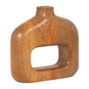 Wood 6\" Coned Mushroom - Burnt Orange