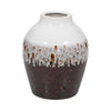 Clay 11\" Ombre Reactive Vase - Brown and White