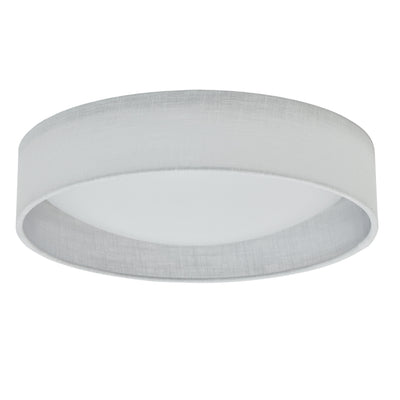 Dainolite Cfled Flush Mount 15" Micro White Shade Lamp|Petit plafonnier affleuré Cfled de Dainolite de 15 po, avec abat-jour blanc