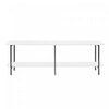 Celine Contemporary Modern 71\" Console Table in White (2-Shelf)