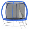 Soozier 8ft Trampoline Outdoor with Enclosure Net, ASTM Certified Recreational Trampoline Rebounder with Galvanized Circular Base, Ladder and Safety Spring Cover