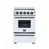 Forno Loiano 24 Inch Freestanding Electric Range in White, 2.3 cu.ft. with Storage Drawer - FFSEL6099-24WHT