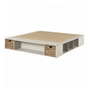 Avilla Storage Platform Bed With Wicker Baskets - Winter Oak