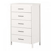 Gravity 5-drawer Chest - Pure White