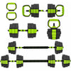 Soozier 6-in-1 Adjustable Dumbbell Set, 55lbs Free Weights Set, Green