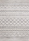 Emmett Grey Tribal Inspired Frieze Rug, 5'3\" x 7'7\" Indoor Area Rug