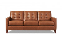 Hydeline Aiden Leather Sofa - Brown