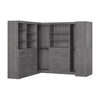 Bestar Pur 161 W Walk-In Closet Organizer System - Bark Grey