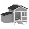 PawHut Wooden Chicken Coop Outdoor, Hen House Outdoor Backyard Poultry Cage with Nesting Box, Pull-out Metal Tray, for 1-2 Chickens, 36\" x 25\" x 27\"