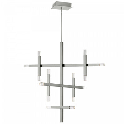 Dainolite Francesca Chandelier 42w Polished Chrome Acrylic Diffuser Lamp|Lustre Francesca de Dainolite en acrylique qui diffuse la lumière, avec fini chromé poli et ampoule de 42 W