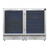 Forno Gemello 48\" Side-by-Side Wine and Beverage Cooler in Stainless Steel, 9.6 cu. ft.- FWCDR6699-48S