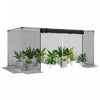 Outsunny 8' x 4' Plant Protection Tent Crop Cage with Door, Black