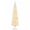 Homcom 7' Prelit Artificial Christmas Tree With Warm White Led Lights