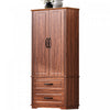 Angela 71\" Adjustable Shelves Pantry Cabinet With 2 Drawers - Brown