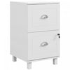 HOMCOM Lockable 2 Drawer File Cabinet with Hanging Bars for A4 and Letter