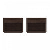 Evelyn Modern 32\" Nightstand in Brown (1-Drawer) - Set of 2