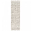 Quinto Beige Waves Shag Area Rug - 2'7\" x 8'