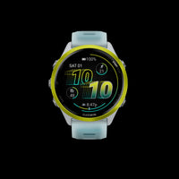 Garmin Forerunner 570 Smartwatch 47mm, Amoled, Amp Yellow Aluminum, Whitestone/turquoise, Gps Running Tracker, 11-day Battery