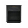 Evelyn Modern 20\" Nightstand in Charcoal Gray (1-Drawer)