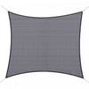Outsunny 10ft X10ft Square Canopy Sun Sail Shade Garden Cover Uv Protector Outdoor Patio Lawn Shelter With Carrying Bag Grey