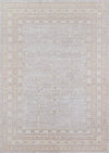 Valeria Traditional 4'0\" x 6'0\" Area Rug in Grey Indoor Area Rug