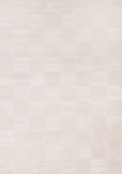 Leonardo White Grey Checkered Area Rug - 7'10" x 10'6"|Carpette Leonardo blanche et grise à motif à carreaux - 7 pi 10 po x 10 pi 6 po