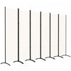 Outsunny 6 Panel Folding Privacy Screen, Uv30+ Room Divider, Beige