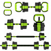 Soozier 6-in-1 Adjustable Dumbbell Set, 44lbs Free Weights Set, Green