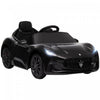 Qaba 12v Electric Car For Kids, Maserati Gran Turismo Licensed Battery Powered Ride-On Kids Car With Remote Control, Soft Start, Led Lights, Music, Horn, Mp3, Kids Ride On Car, Black