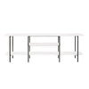 Celine Contemporary Modern 71\" Console Table in White (3-Shelf)