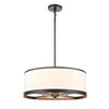 High Street 4 Light Chandelier 18\", Black