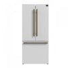 Forno Espresso Gallipoli 30-inch French Door White Refrigerator, 17.5 cu.ft. - FFFFD1974-31WHT