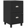 HOMCOM Lockable 2 Drawer File Cabinet with Hanging Bars for A4 and Letter