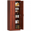 HOMCOM Kitchen Pantry Cabinet with Adjustable Shelves for Dining Room