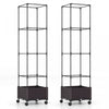 Costway 2 Pcs 67\" Planter Raised Garden Bed With Planter Box &trellis Adjustable Height