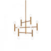 Dainolite Ava 12 Light Chandelier Small Vintage Bronze Finish Lamp