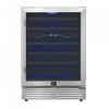 Forno Bacchino 24\"Wine Cooler, Stainless Steel, 51 Bottle Capacity- FWCDR6634-24S