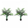 Outsunny 4FT Artificial Tropical Palm Tree Faux Plant with Lifelike Leaves
