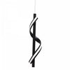 Dainolite Justine LED Pendant 8w Matte Black Finish White Silicone Diffuser Lamp