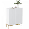 HOMCOM Modern Shoe Storage Cabinet Shoe Cabinet with Soft-Close Doors White