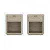 Evelyn Modern 20\" Nightstand in Natural (1-Drawer) - Set of 2