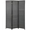 HOMCOM 3 Panel Room Divider with Handwoven Bamboo, Folding Privacy Screen