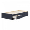 Summer Breeze Mates Bed With 3 Drawers - Blueberry