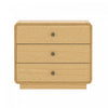 Liora Contemporary 28\" Nightstand in Natural (3-Drawer)