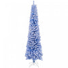Homcom Snow Flocked Pencil Christmas Tree Slim Artificial Christmas Tree