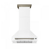 Forno Aria 30 Inch Wall-Mounted Range Hood, White- FRHWM5095-30WHT