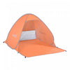 Outsunny Pop Up Beach Tent Portable Sun Shelter Uv Protection Outdoor Patio With Carry Case & Stakes Orange