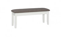 Jane Fabric Storage Dining Bench - Taupe
