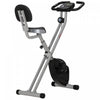 Soozier Foldable Exercise Bike With 8 Levels Of Magnetic Resistance, Indoor Stationary Bike, X Bike, Lcd Monitor, For Cardio Workout, Black
